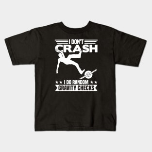 I Dont Crash Funny Onewheel Kids T-Shirt